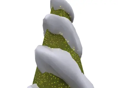 Twisted Green Christmas Tree 3D model
