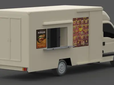 Burger Truck 3D model
