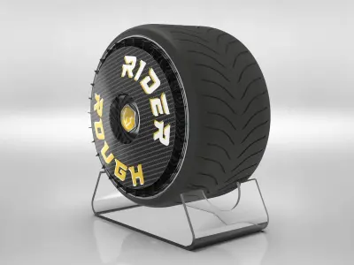 Custom Drift Wheel 3d model 3D model