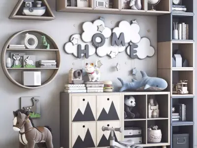 Furniture for nursery 16 3D model