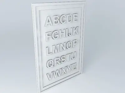 Framed picture Free 3D model