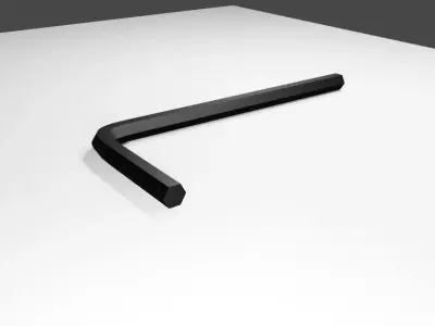 Hex Key Tool - Chave Allen Sextavada Low-poly 3D model