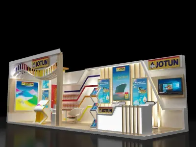Booth Exhibition Stand a252 3D model