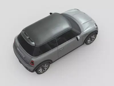 Low Poly Car - Mini Cooper S hardtop 2011 Low-poly 3D model