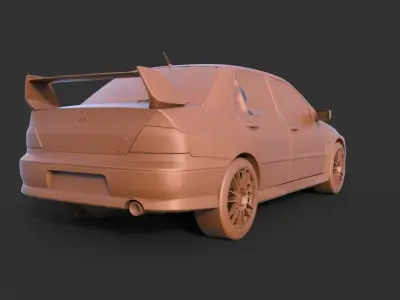 MITSUBISHI LANCER EVOLUTION VIII 3D print model