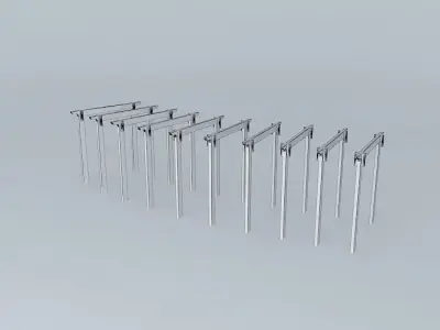 way 2 set of poles Free 3D model