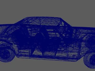 Stylish cars Low-poly 3D model