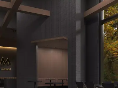 Coffe Shop 07 Low-poly 3D model