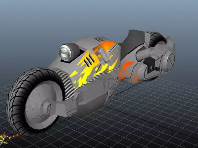 URBAN BIKE Low-poly 3D model