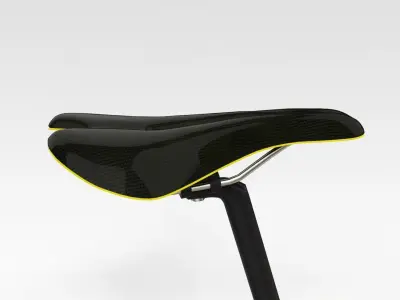 Racing Bicycle - Yellow 3D model