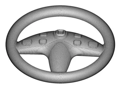 Toddler Steering Wheel Toy 3D model