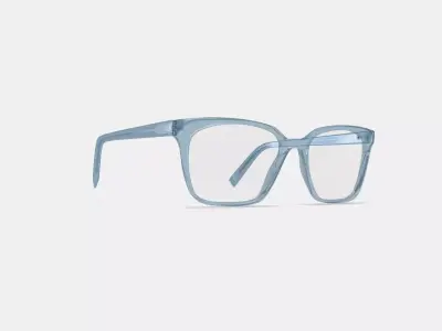 Hughes Eyeglasses in Pacific Crystal 3D model