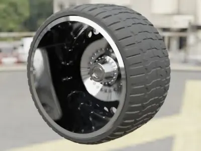 WHEEL FOR CUSTOM TRUCK 18M-R6 Front and doubled back 3D print model
