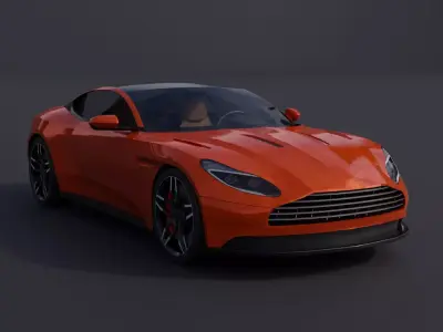 Generic Sports Car 2 Low-poly 3D model