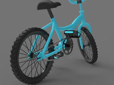 3D Bicycle 3D model