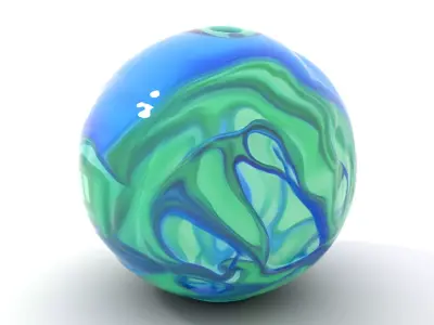 Aqua Glass Sphere model pack Texture