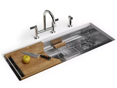 Kallista Multiere Kitchen Sink Set 3D model