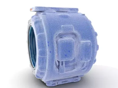 Futuristic Cryo Chamber Model Pack Low-poly 3D model