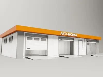 MOBILE CAR WASH 118m2 3D model