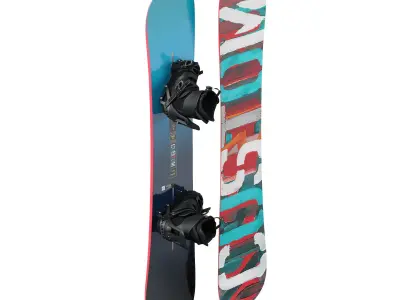 Snowboard with Boots 3D model