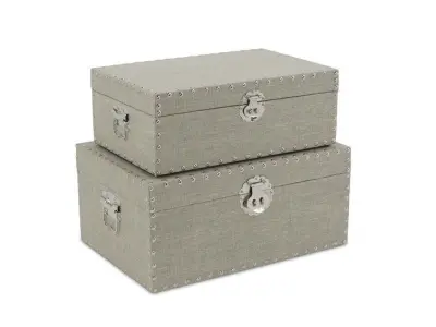 Linen Box Set Low-poly 3D model
