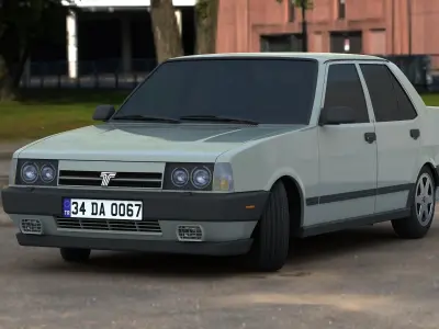 Tofas Dogan SLX Angel Low-poly 3D model