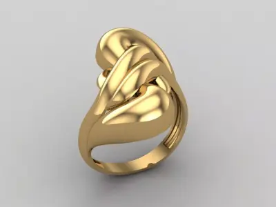 Women Ring Plain Ring Ready STL 3DM Models Womens Rings 3D print model shop