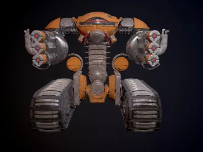 Ruthus 3D robot character Free low-poly 3D model