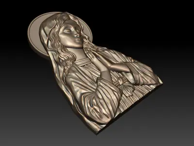 Virgin Mary 15 3D print model