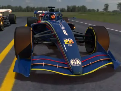 Car  formula 1 3D model