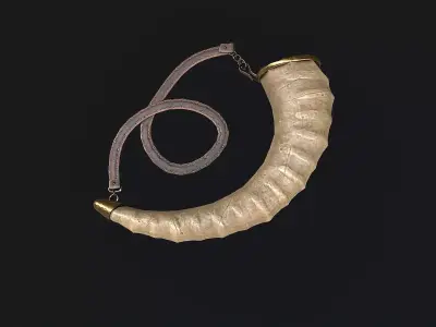 Horn Hunting Low-poly 3D model