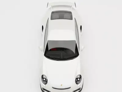 Porsche 911 GT3 RS Low-poly 3D model