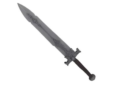 Sword Low-poly 3D model 85