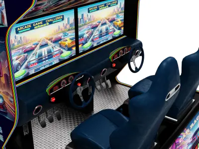 Arcade Game  Simulator Car Racing Machine 3D model