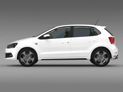 Volkswagen Polo GTI 5d 2009-2013 3D model