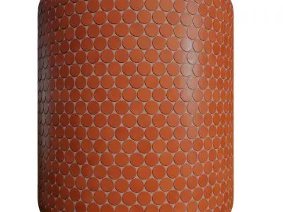 Tile Makoto Matte Ceramic Circle - Set 25  Texture