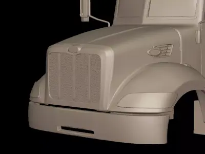 peterbilt 335 2005 truck 3d print model 3D print model
