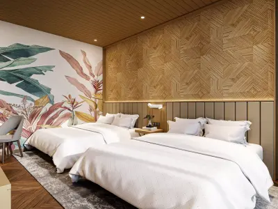 Bedroom Hotel Villa Scene Blender - fbx - obj 3D model