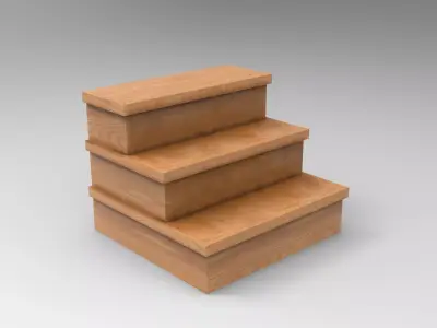 Huka Stair Low-poly 3D model