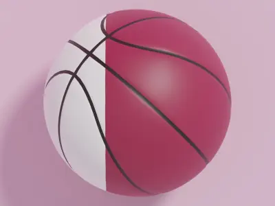 Flag Basketball Ball Collection 1 3D model