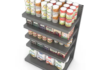 canned food 06 3D model Low-poly 3D model