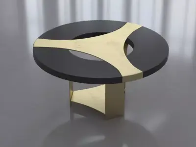 Halley dining table 3D model
