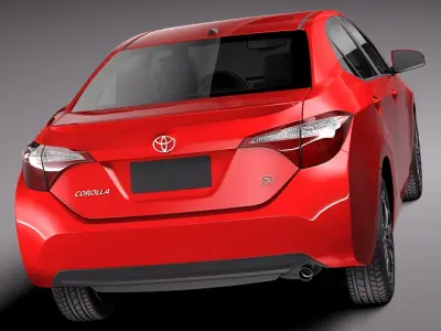 Toyota Corolla S 2014 USA 3D model