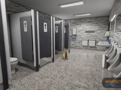 Big Office 01-Unreal Engine Project 3D model
