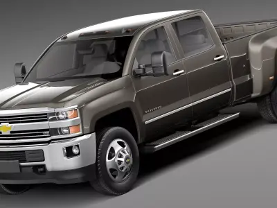 Chevrolet Silverado HD CG 2015 Long 3D model