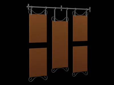 Geometrical Furniture Design Low-poly 3D model