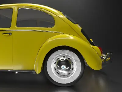 volkswagen beetle 1960  3D model
