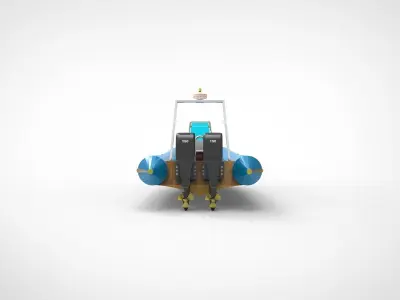 Rigid Inflatable Boat 3D model