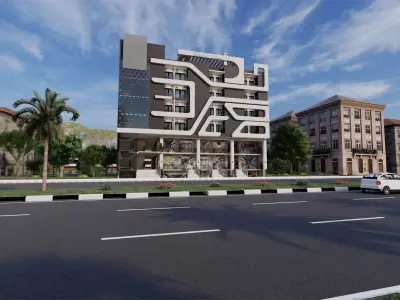 SHOPPING MALL OR APARTMENT BUILDING DESIGN Low-poly 3D model