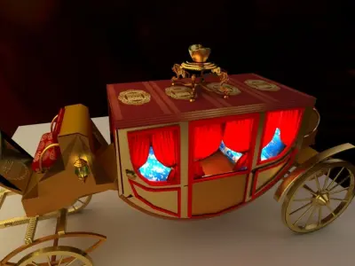Chinese carriage 3D model